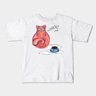 Cat and milk Kids T-Shirt